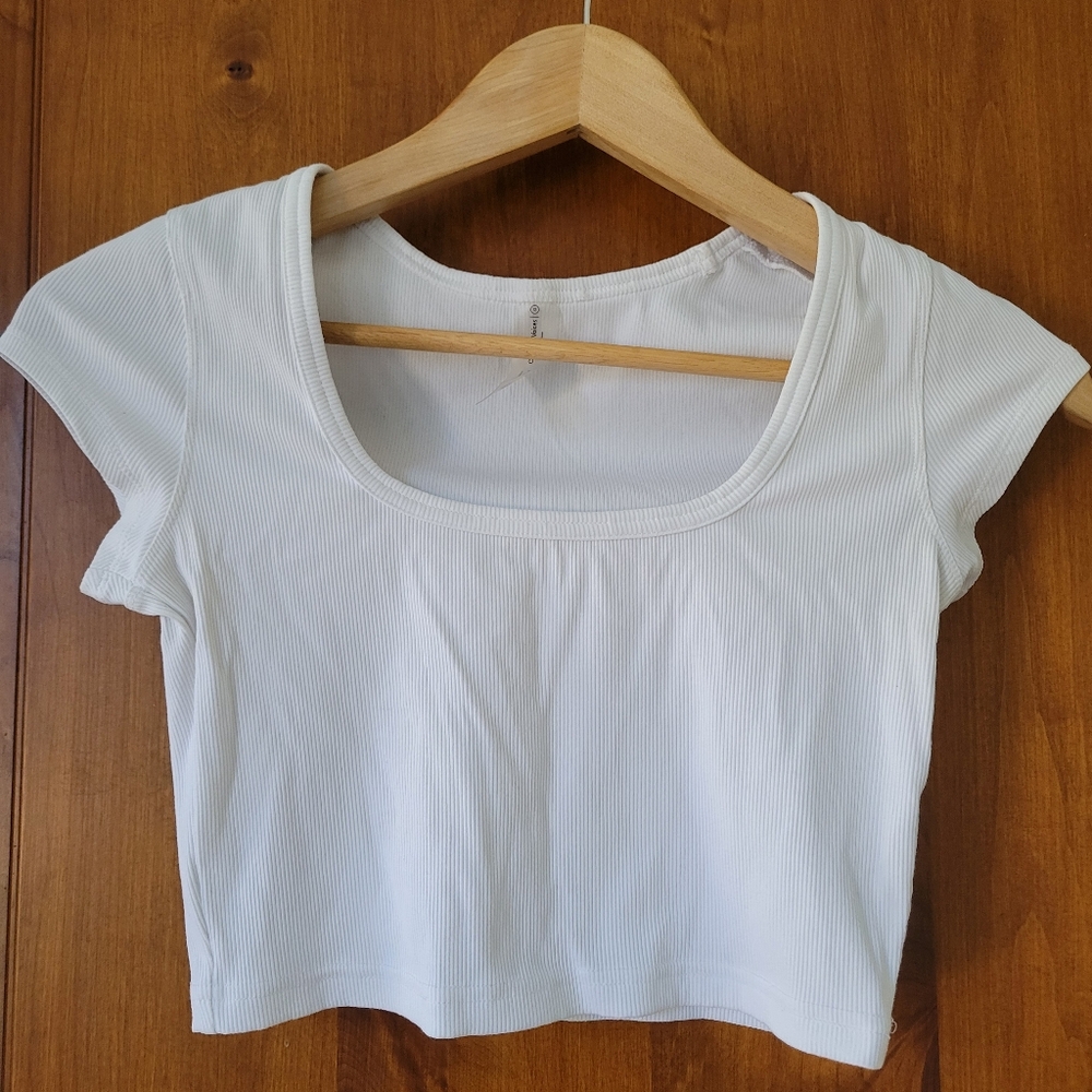 Outdoor Voices Ribbed Tee White XS
